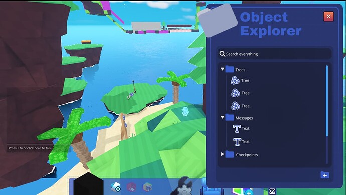 Object explorer blokoto