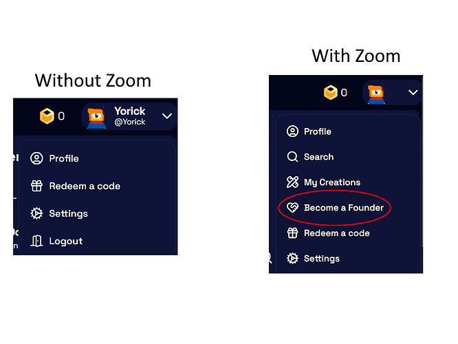 zoom comparation
