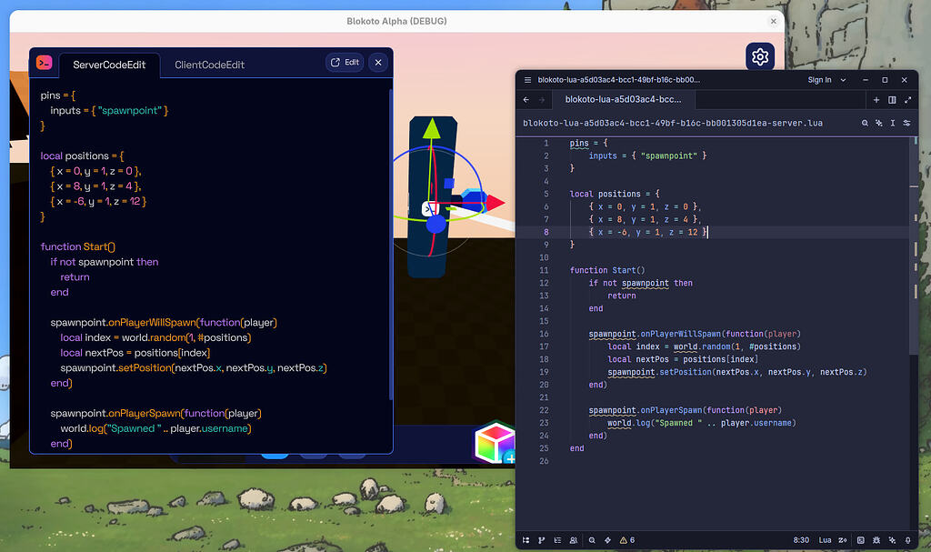 Programação em Lua com suporte a um editor externo!